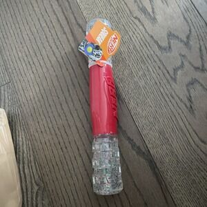 Nerf Dog Red Stick Toy Lifut Up Squeak Christmas Large New